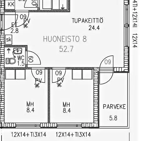아파트 Lapland Happiness Hillakka 2 A8